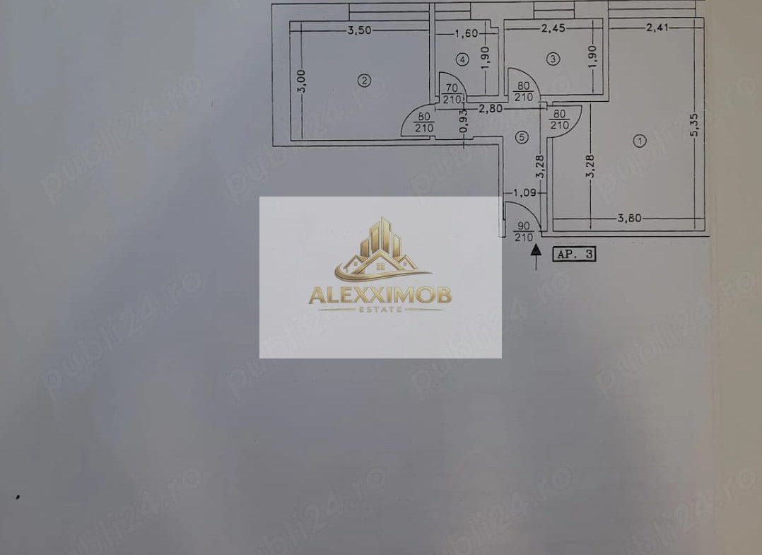 Apatament de Vanzare – 2 Camere – 45 mp – Dimitrie Leonida