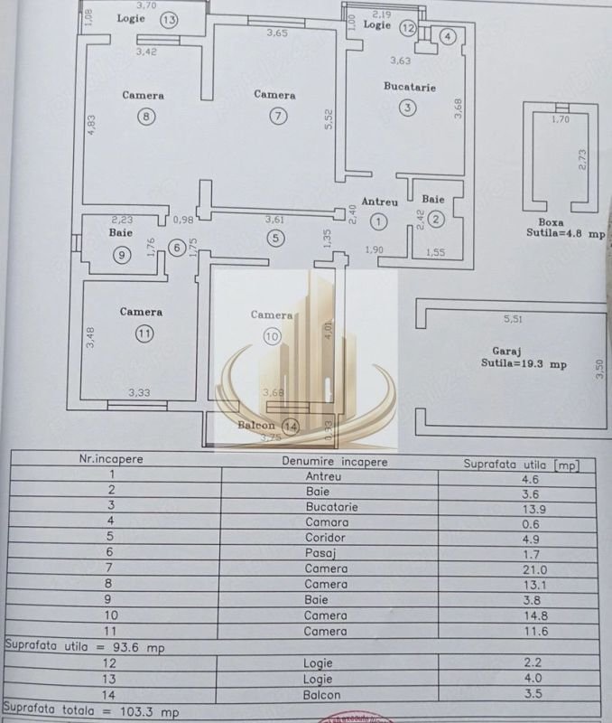 Apartament 4 camere decomandat | Zona Kiriac Timișoara | Garaj și boxă