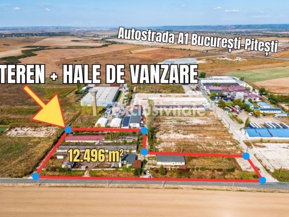 Hala industrial-comerciala Căteasca, Argeș | 12.600 mp teren
