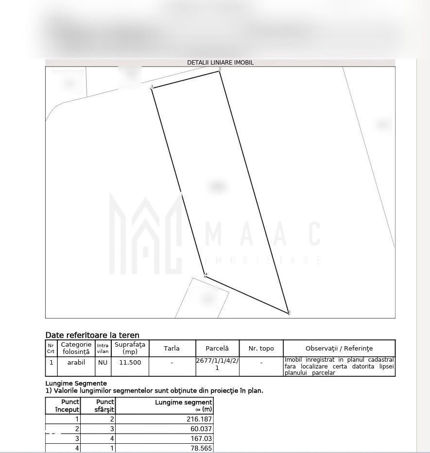Teren de vânzare | Sibiu, Sud-Est | 11.500 mp extravilan