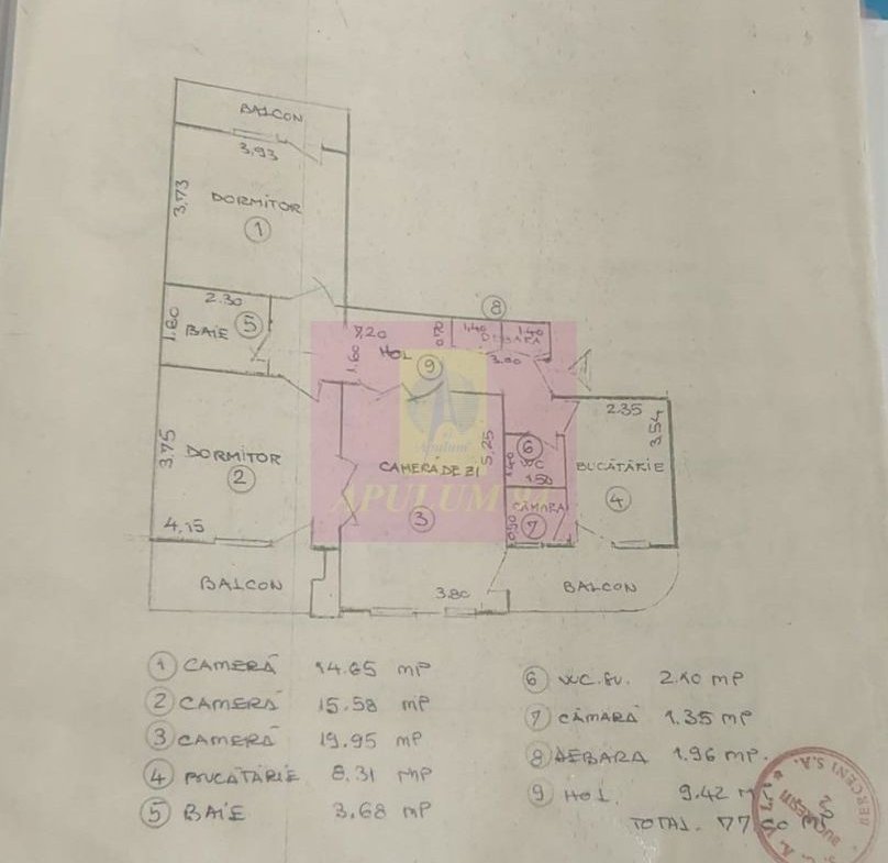 Vand apartament 3 camere Bd Libertatii