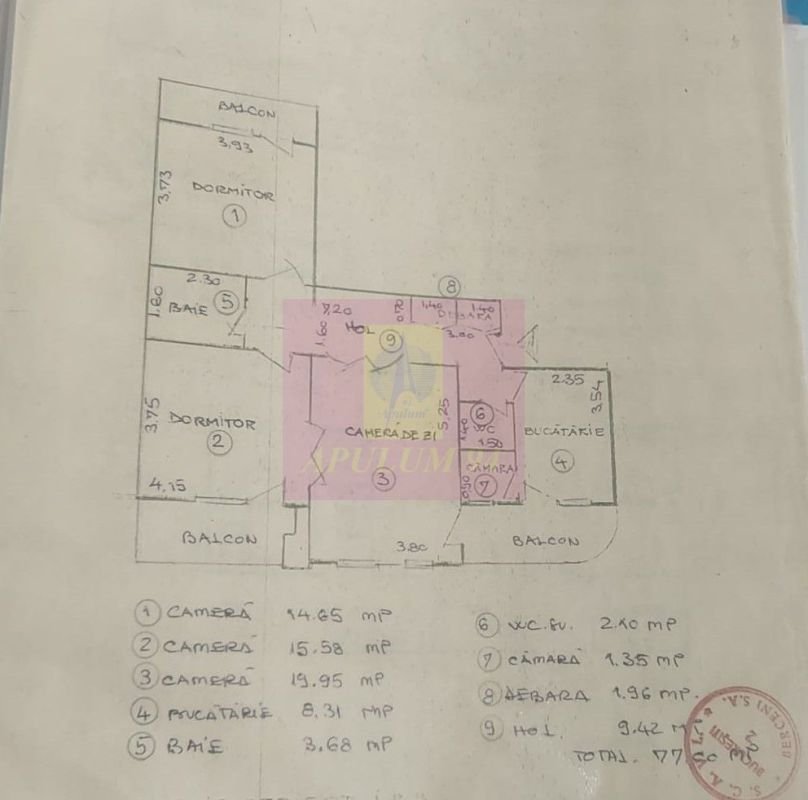 Vand apartament 3 camere Bd Libertatii