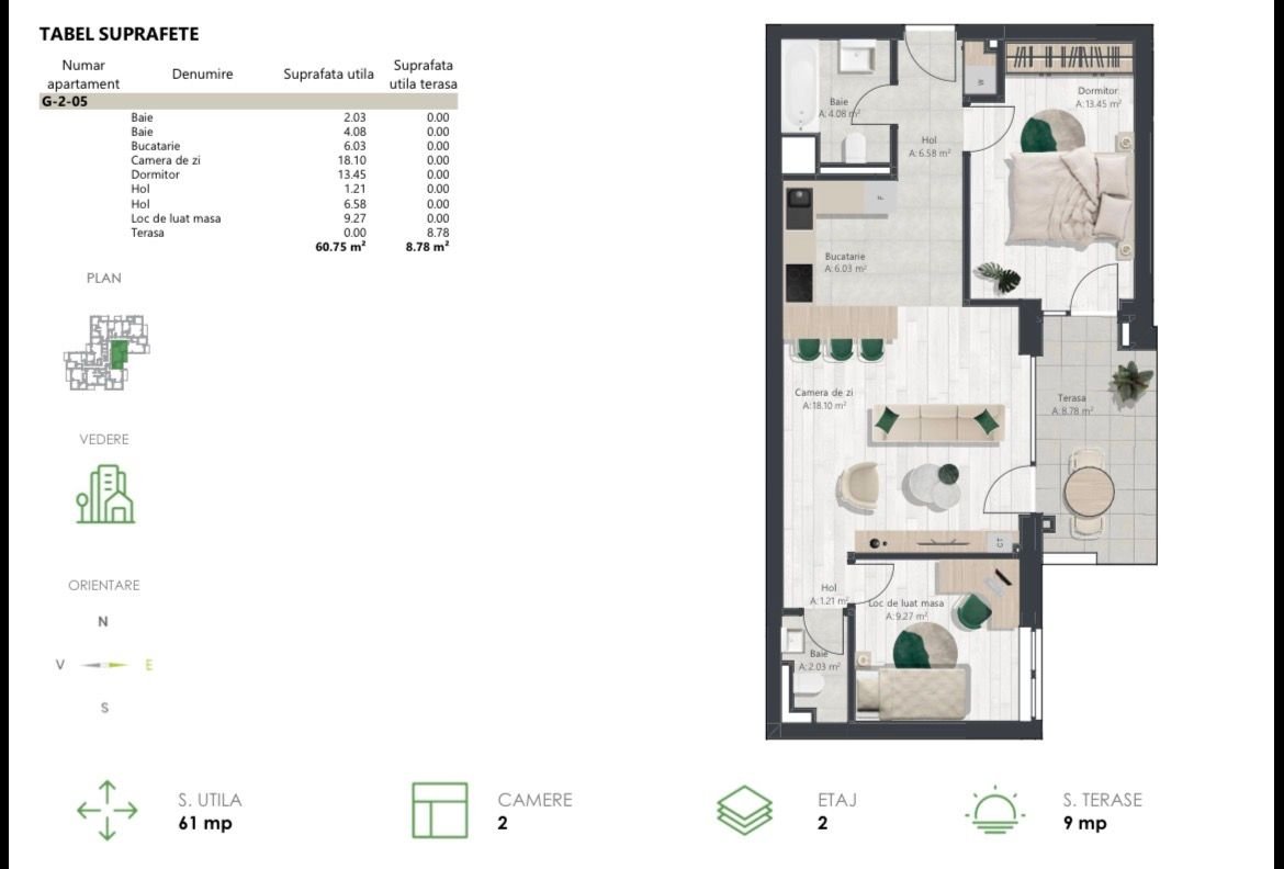 8c105abfecb1446483cf7a3bbbc889bb COM 0% Apartament superb cu 3 camere | Denya Forest