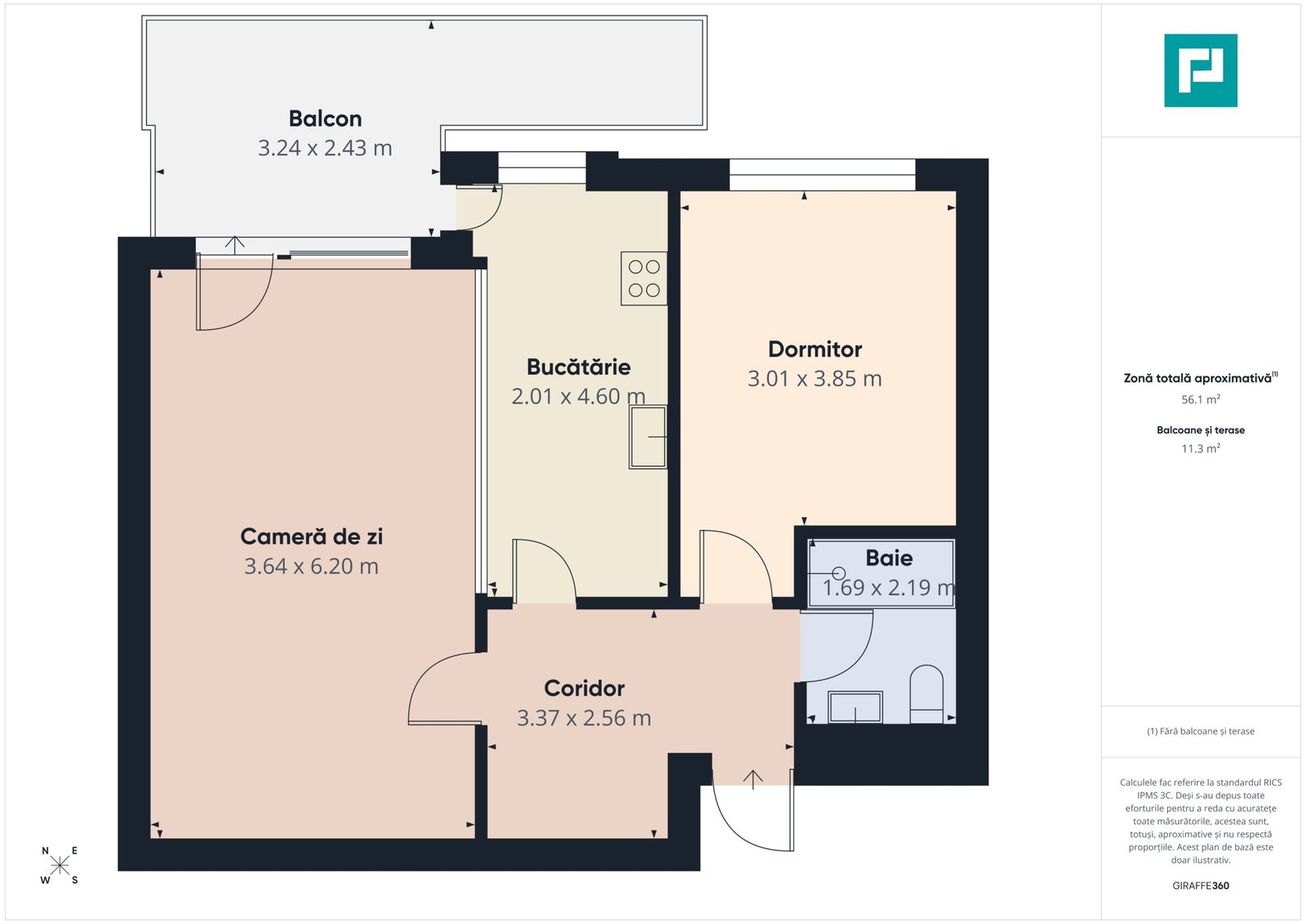 Apartament 2 camere | Nusco City Faza 1 |