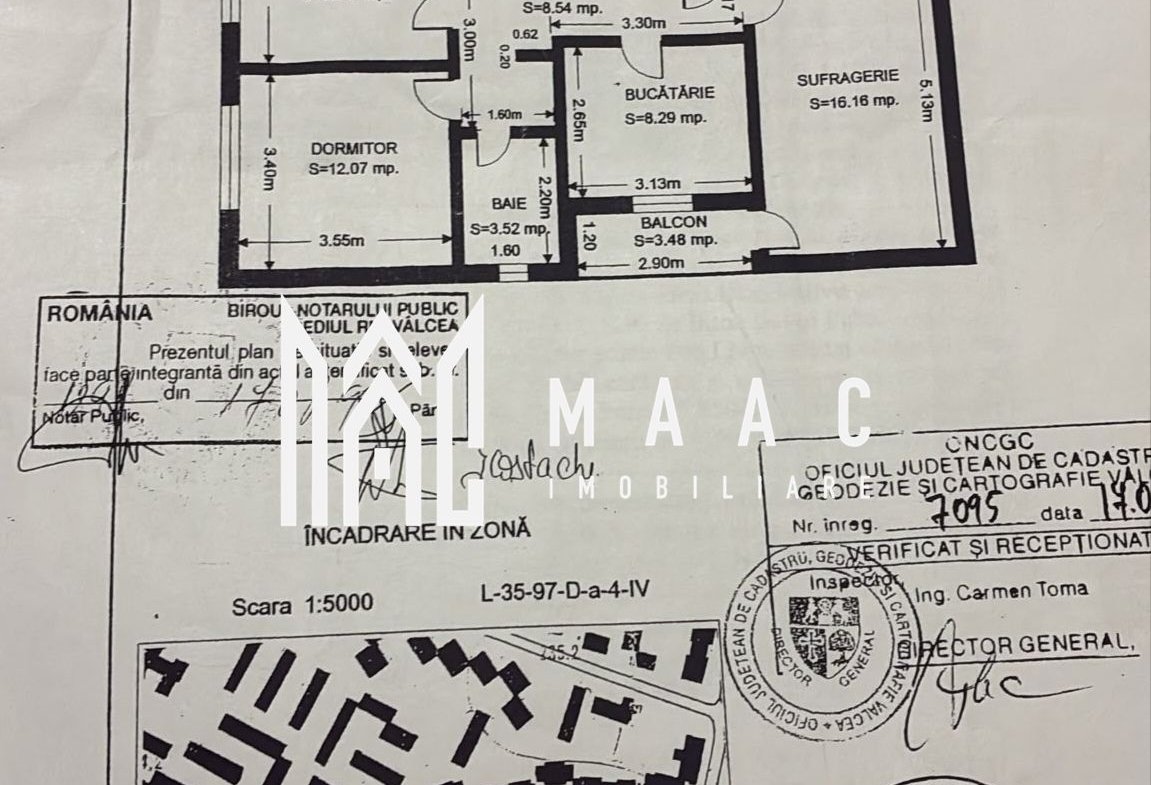 Apartament 3 camere de vânzare | Râmnicu Vâlcea, Ostroveni | et. 5