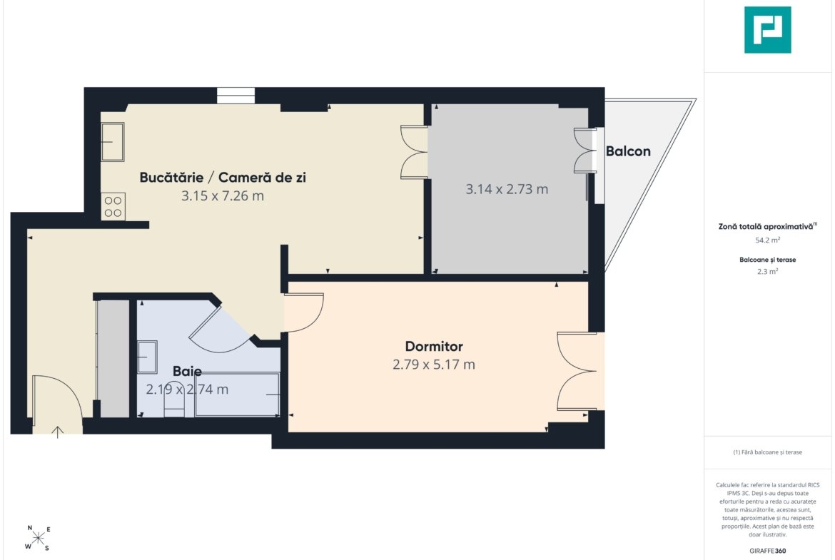 Apartament cochet cu 2 camere | A Residence Pipera