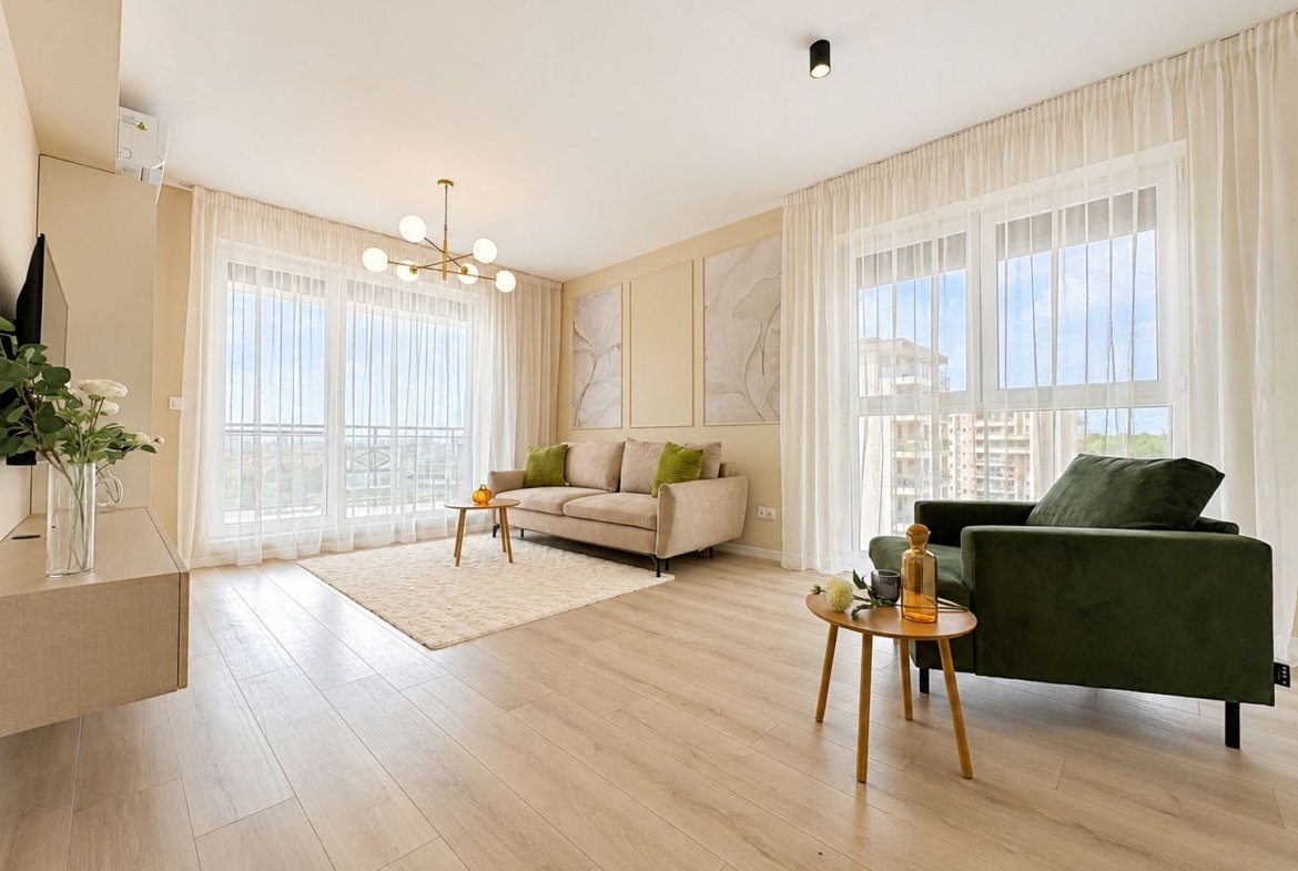 Apartament nou cu 2 camere si gradina | Denya Forest
