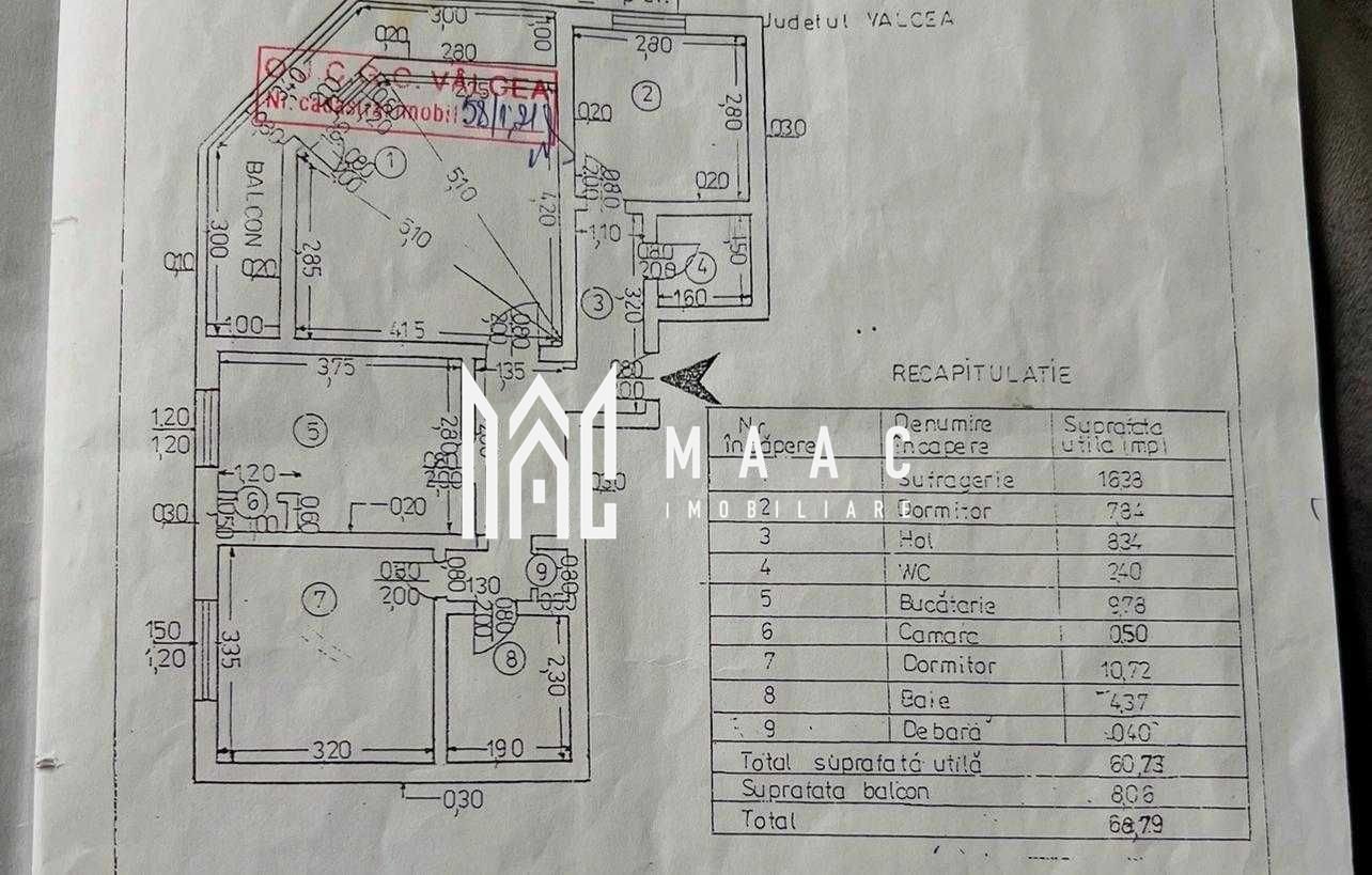 d281abf4f0c542538e9b62346970f3e8 Apartament 3 camere de vânzare | Râmnicu Vâlcea, Ostroveni