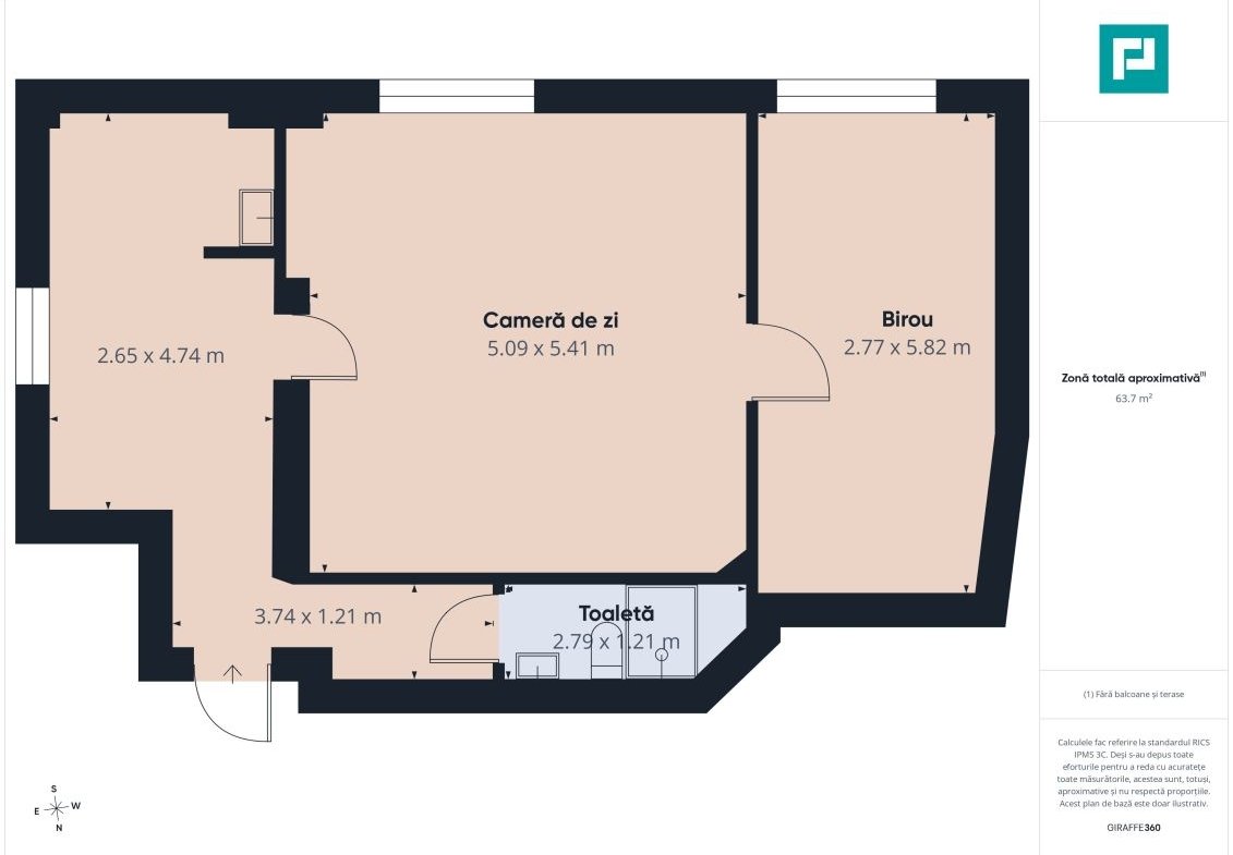 Birou 64 mp Ultracentral cu Parcare