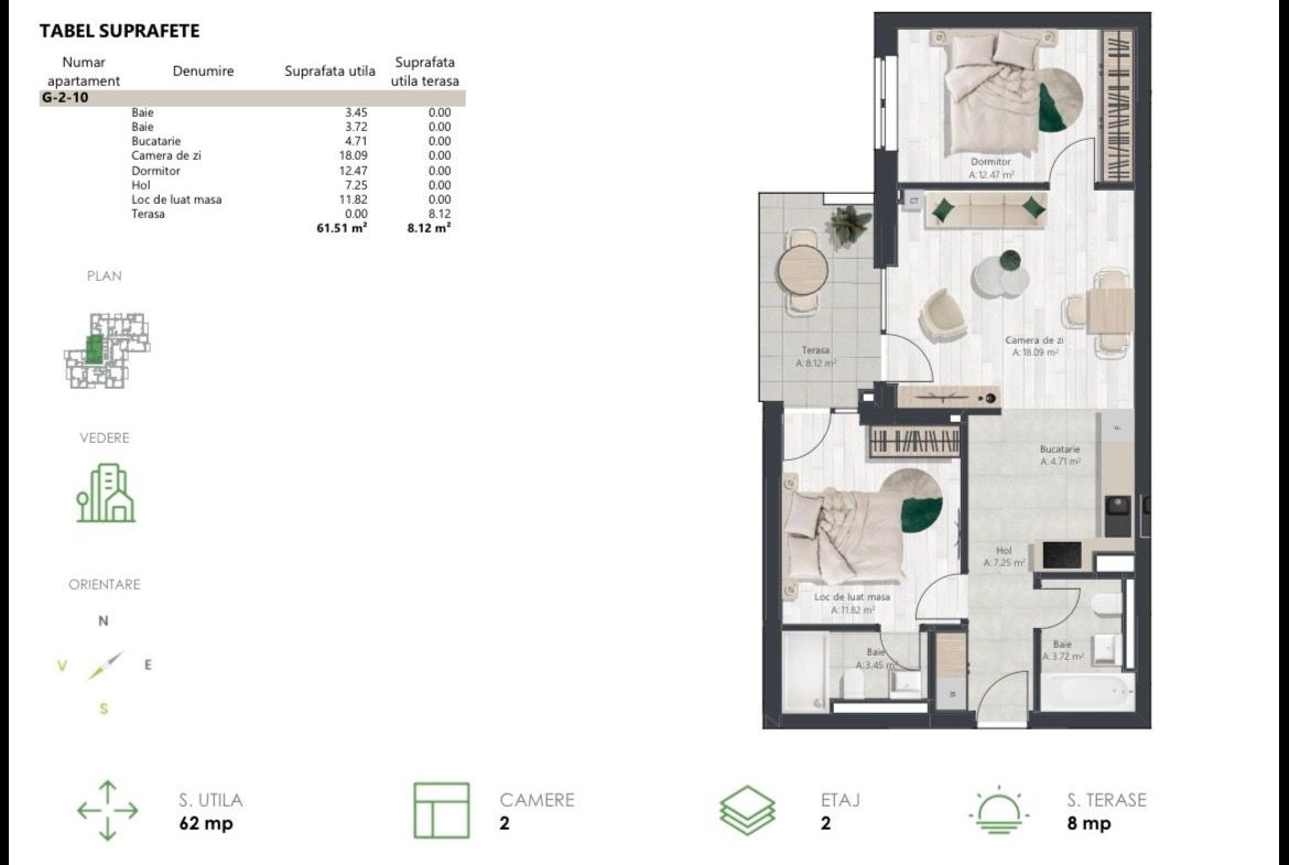 COM 0% Apartament superb cu 3 camere | Denya Forest