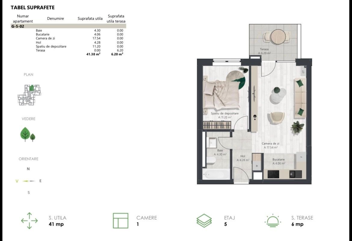 e9f84cb1f19641119d28028c80761a40 Apartament nou cu 2 camere | Denya Forest