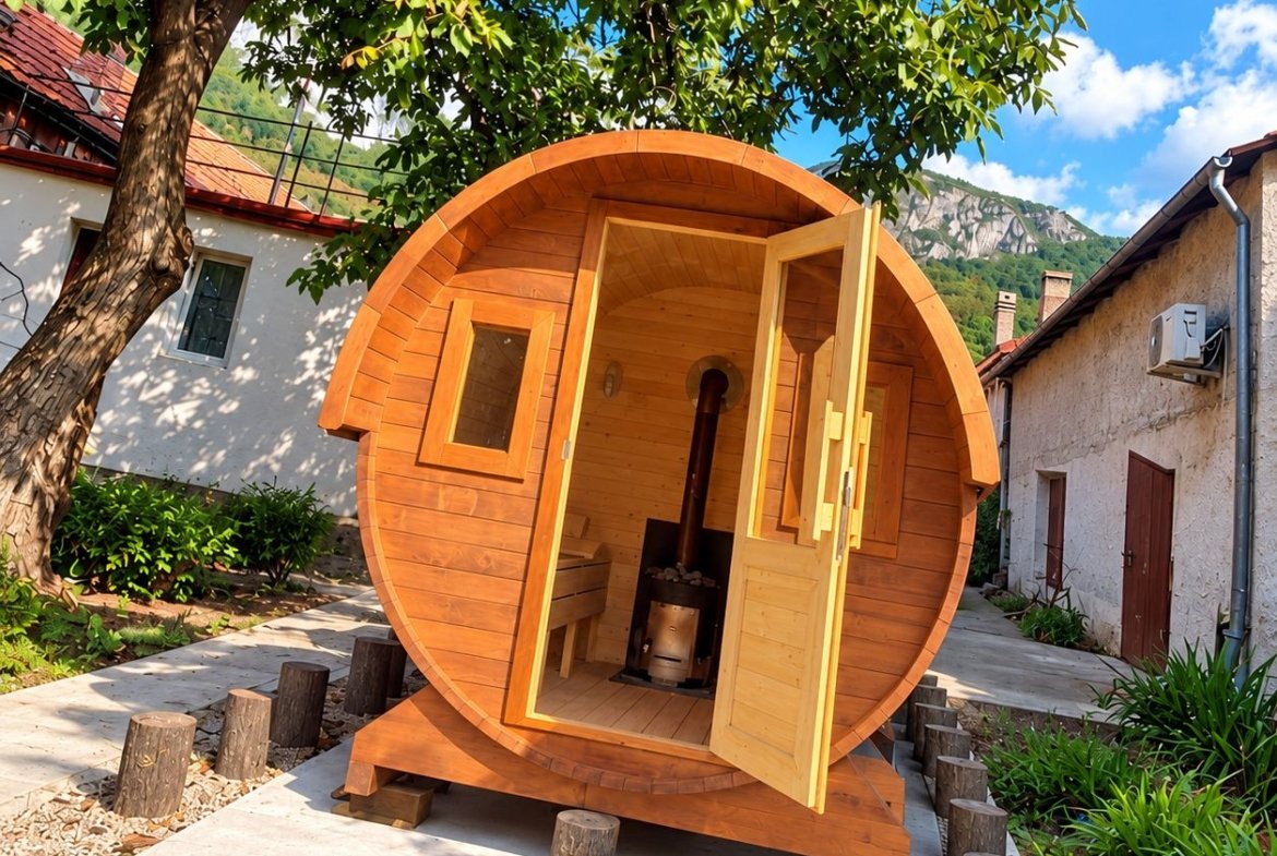Casă cu grădină, saună și ciubăr în Băile Herculane | 2 zone de locuit
