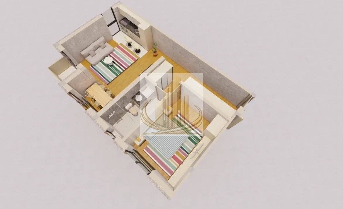 Apartament 2 camere Sânandrei, 55 mp, balcon, parcare inclusă