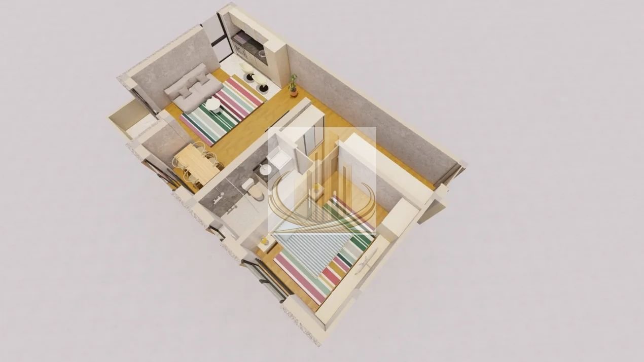 Apartament 2 camere Sânandrei, 55 mp, balcon, parcare inclusă