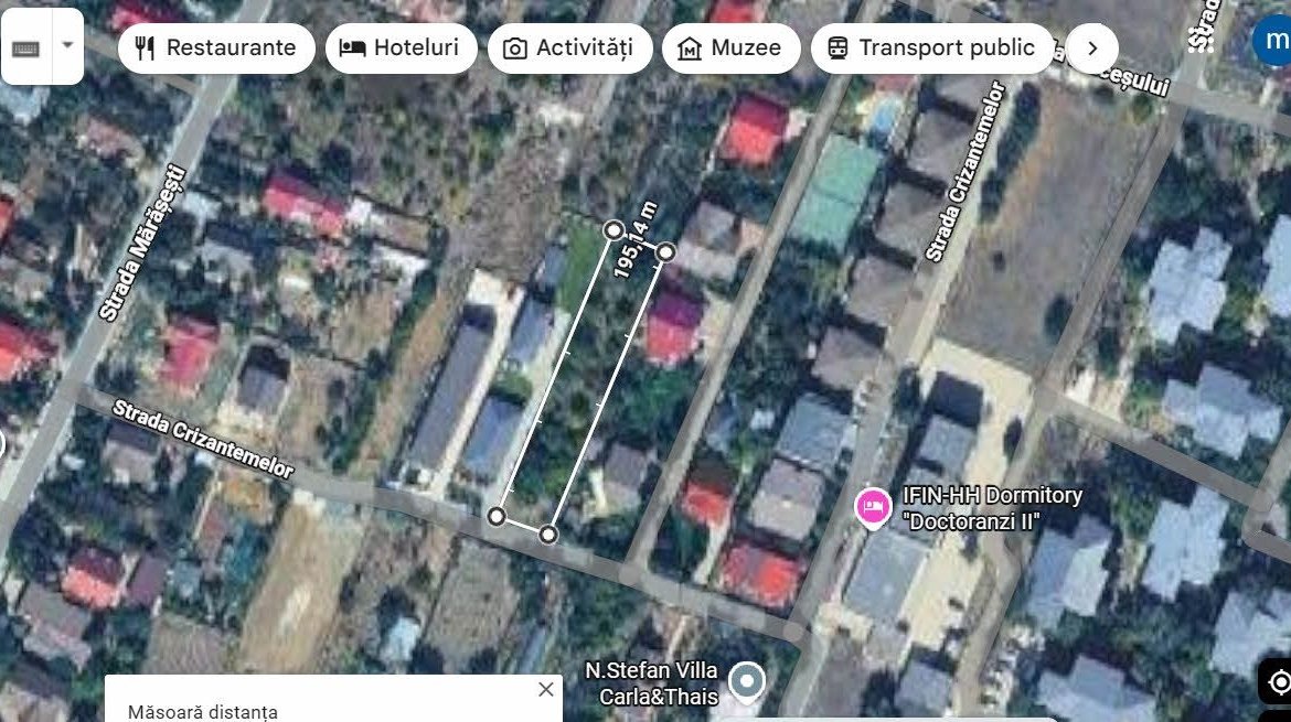 Teren Premium Intra-Centură Măgurele, 1250 mp, deschidere 16 m