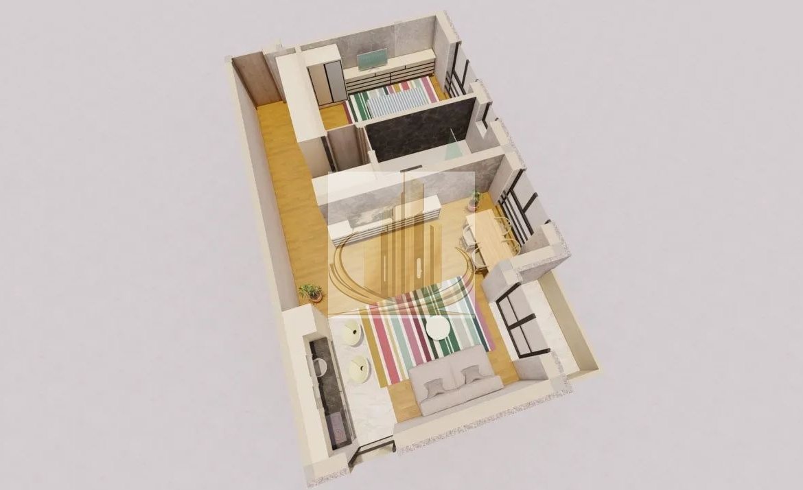 Apartament 2 camere Sânandrei, 55 mp, balcon, parcare inclusă
