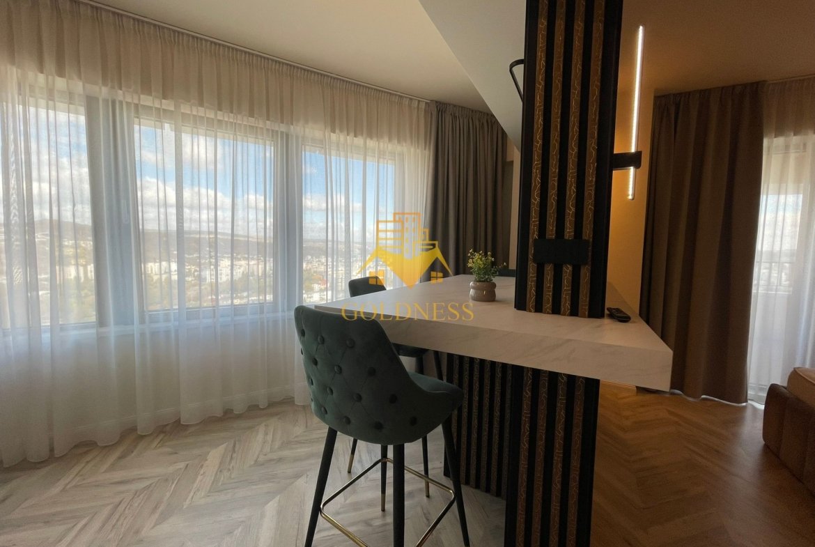 West City!Apartament 45 mp finisat utilat mobilat! Panorama pe Cluj!