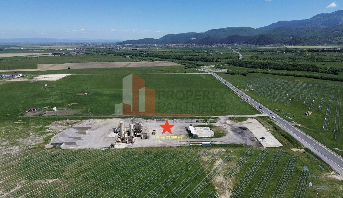 Teren pentru dezvoltare industrială/comercială 23.200 mp Râșnov DN73