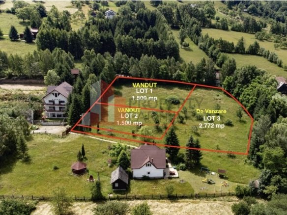 Teren intravilan Bran 2.772 mp | Vedere Piatra Craiului | Potrivit pentru cabane