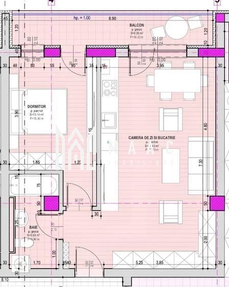 Apartament 2 camere de închiriat | Șelimbăr | prima închiriere